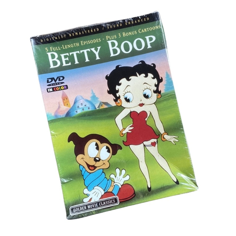 Betty Boop DVD 5 Full Episodes and 3 Bonus Cartoons New in Package